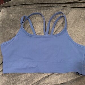 Fabletics Blue low impact Sports Bra XL